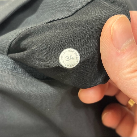 Lululemon ABC Pants Mens 34x25 Obsidian Classic-Fit 5 Pocket Warpstreme LM5710S - Picture 9 of 11